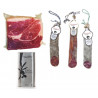 PACKung von drei 1/2 Stück iberischen Wurst + 1 kg iberischen Schinken + Virgin Olivenöl