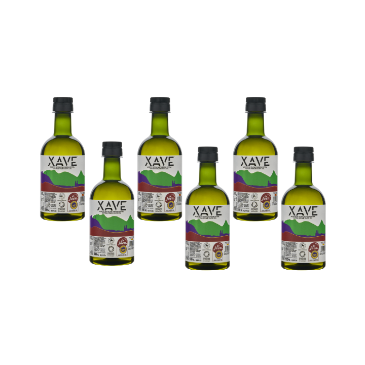 6 bouteille Huile d'olive Extra ORG 500ml