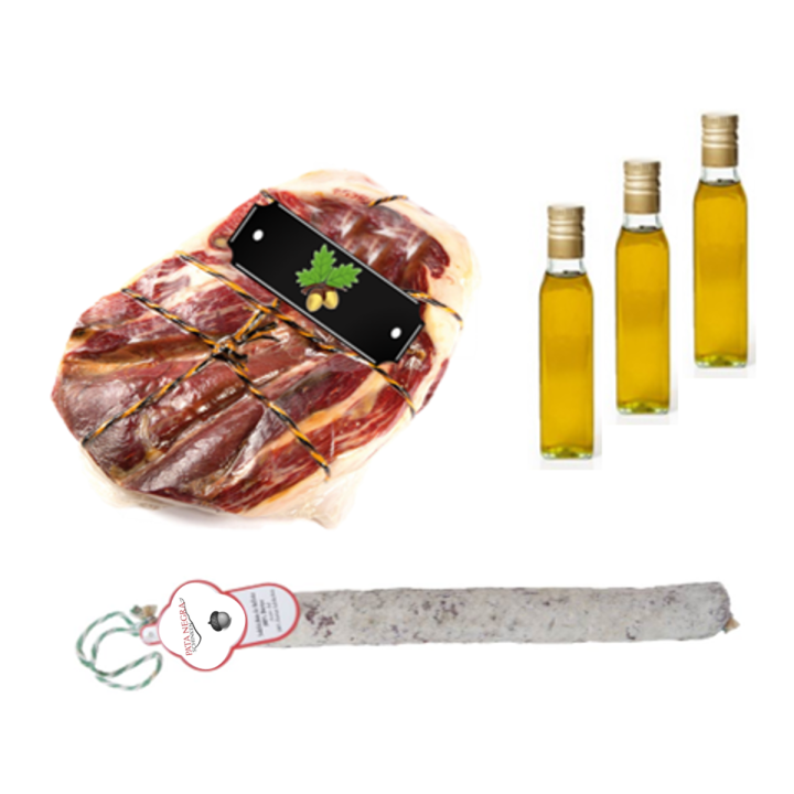 PACK Olive Oil Extra + Salchichon VELA + Black Label Dry Shoulder
