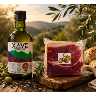 Pack de Aceite AOEV y Jamon ibérico