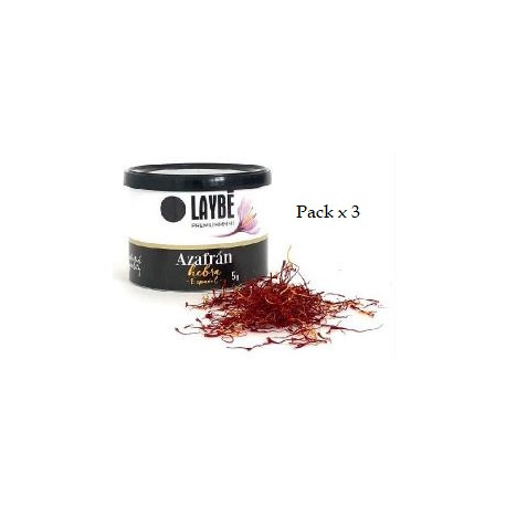 Pack x 3 Metal box Saffron in Spanish Thread